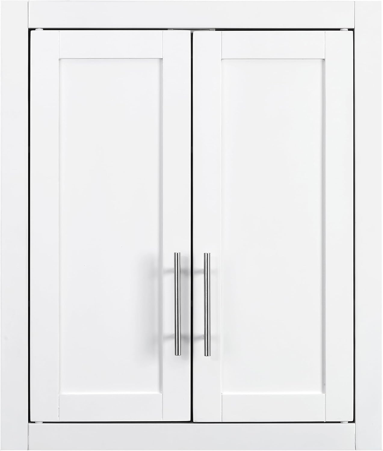 Crosley Furniture Savannah Wall Mounted Bathroom Storage Medicine Cabinet with Shelves, Snow