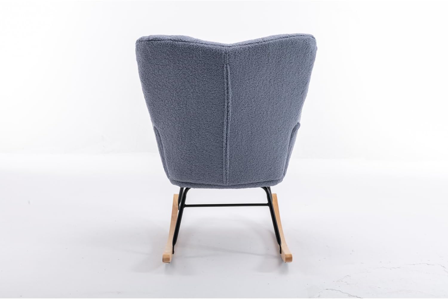 Light Blue Rocking Chair for Living Room Indoor