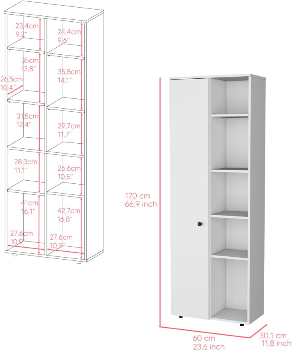 Multistorage Kitchen Pantry Lane: Modern White Kitchen Storage, Adjustable Shelves