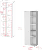 Multistorage Kitchen Pantry Lane: Modern White Kitchen Storage, Adjustable Shelves