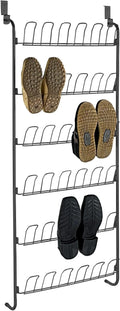 Wenko 18 Pairs Black Shoe Rack, 59 x 151 x 14 cm