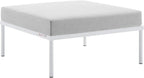 Modway Harmony Sunbrella® Outdoor Patio Aluminum Ottoman in Gray Gray