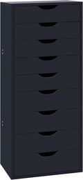 Naomi Home Bianca 9-Drawer Vertical Office File Cabinet - Gray | 9 Spacious Drawers • Tall Vertical Design • Smooth Drawer Operation • Spacious Top Surface • Office Organization