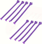 Adjustable Silicone Wine Glass Holder Non-Slip Dishwasher Safe Space-Saving for Home Bar Kitchen Entertainment (8,Purple)