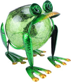 Solar Garden Lantern Waterproof LED Frog Solar Lights Outdoor Decorative Tabletop Lanterns Lamp for Yard Patio Table Decoration