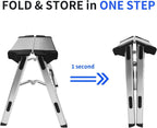 Folding Step Stool Small Foldable Step Stool One Step Ladder with 330 lb Large Loading Capacity for Kitchen, Bathroom, Closet, Garage, Garden