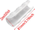 FDXGYH 20 Pcs Greenhouse Film Clamps ABS Snap ClampTube Clip Garden Buildings Tube Clip for 3/4" PVC Pipe（White）