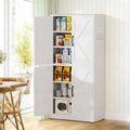 Steel Kitchen Pantry Storage Cabinet, Heavy-Duty Metal Cabinet with Adjustable Shelves, Multi-Functional Storage Solution for Kitchens, Bathrooms & Living Rooms