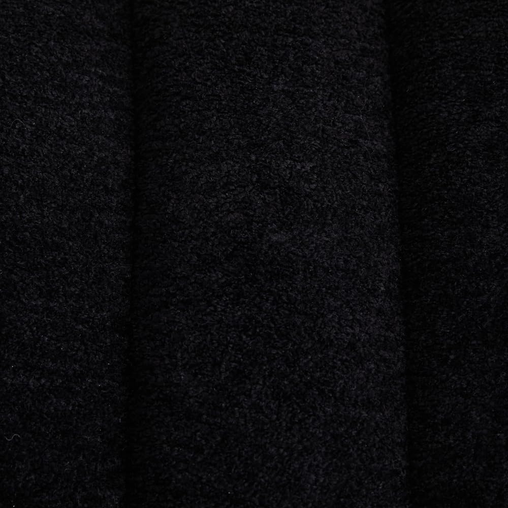 Modern Armless Bed Bench - Channel Tufted Chenille Upholstered, Multi-Use as Couch Daybed Chaise or Ottoman Foot Stool for Living Room, Bedroom, Entryway (69.7", Black)