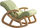 Reading Rocking Chair, Upholstered Glider Armchairs, Reclining Accent Chair with High Backrest, for Living Room Bedroom Balcony Offices