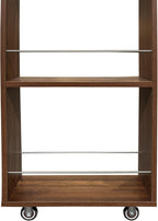 KEIKI 7 Tier Pull-Out Kitchen Pantry Storage Cabinet, Multi-Tier Single-Sided Open Shelf, Spice Rack Next to Fridge, Wood Hutch Food Pantries Cupboard for Coffee Bar, Dining Room, Narrow Spaces