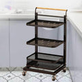 Kitchen Pan Storage Rack with 3 Pan Stands 2 Boards and 1 Basket Cupboard nizer for Hot Saucepans