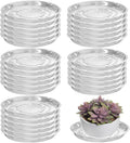 30 Packs 16" Extra-Large Clear Plant Saucers for Indoor Outdoor Use Heavy Duty Plastic Plant Trays for Planter Bulk Flower Pot Drip Trays to Catch Water, 4 to 20 Inch