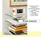 Acrylic S-Shaped Side Table, Modern Bedside Table, Brown, 11.8*13.3*16.9in