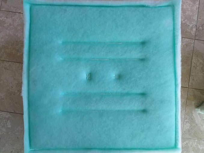 Hiton Paint Booth Tacky Intake Filter Pad 20x20 (24 Pack), Series 55 Spray Booth Intake Filter for Air Filter System(Internal Wire)