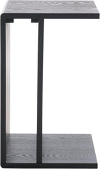 SAFAVIEH Home Collection Aeon Black C-Shape End Table