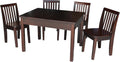 IC INTERNATIONAL CONCEPTS Kids Table and 4 Chair Set, Mission Style Juvenile Furniture, Perfect for Playroom or Study Area - Rich Mocha Finish