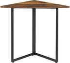VECELO Corner Shelf, End Side Tables, Triangle Shelves with Metal Frame for Small Space, Living Room, Kitchen, Bathroom
