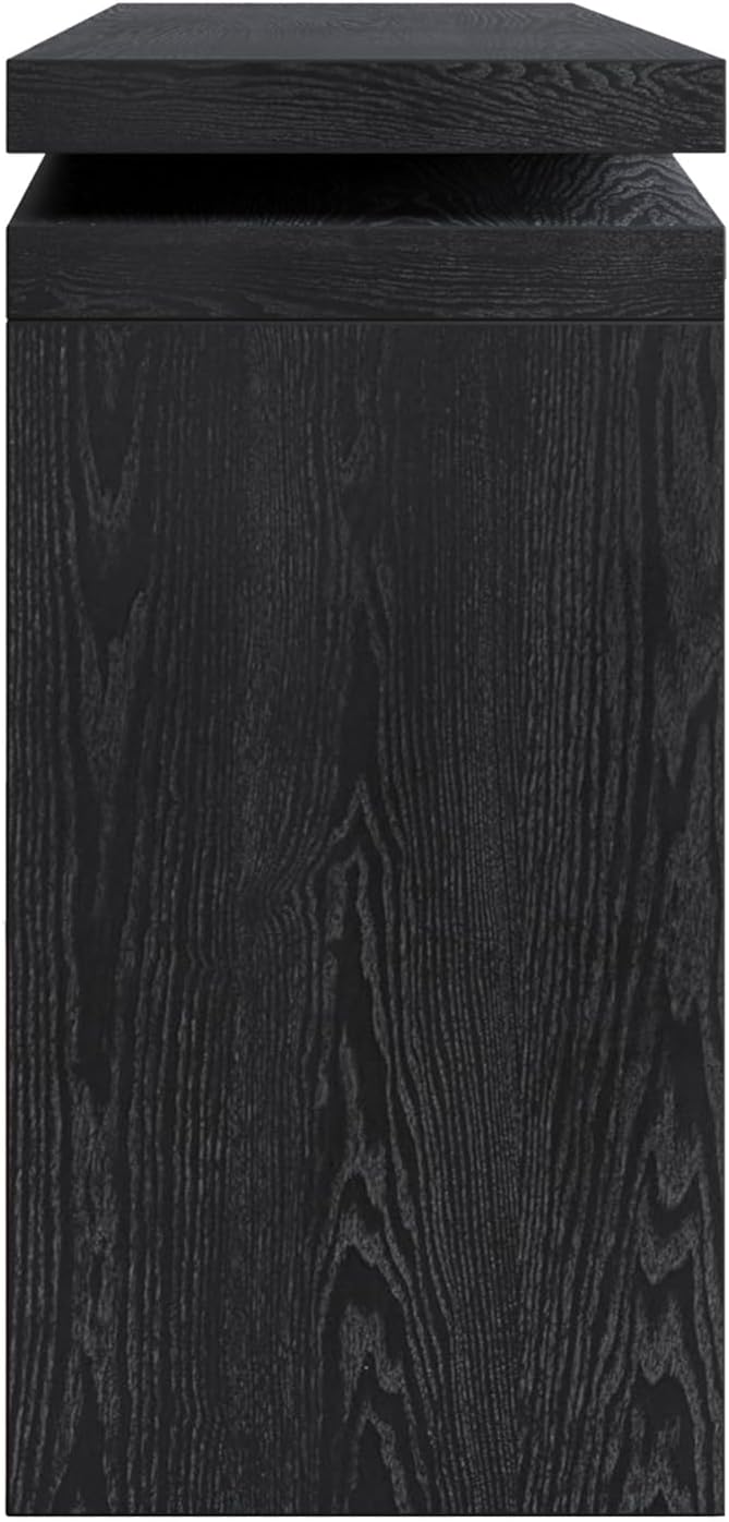 SSLine 65" Wooden Console Table Narrow Long Sofa Tables Behind Couch, Farmhouse Accent Entryway Table for Living Room Hallway Entrance Foyer (Black)