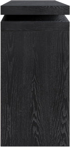 SSLine 65" Wooden Console Table Narrow Long Sofa Tables Behind Couch, Farmhouse Accent Entryway Table for Living Room Hallway Entrance Foyer (Black)