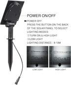 T-SUN Solar Spotlights, Outdoor LED Solar Lights, Waterproof Auto ON/Off Solar Wall Lights for Garden,Driveway, Pathway, Pool Area(White)
