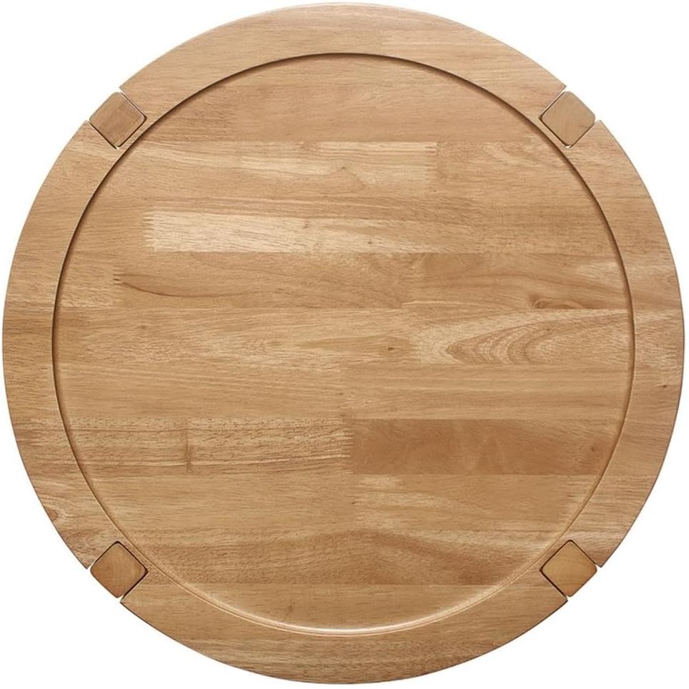 Pemberly Row Round Solid Wood End Table, 23.5 in Wide, Maple Brown Finish, Asian Hardwood Construction, Lower Shelf, Modern Farmhouse Style for Living Room or Bedroom Decor