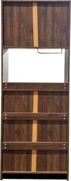 KEIKI 70.87" H Tall Kitchen Pantry Wine Bar Storage Cabinet with Countertop, Wine Rack, Glass Holder, Drawers, Wood Freestanding Hutch Food Pantries Cupboard for Coffee, Dining Living Room