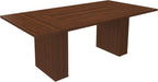 kevinplus78.74'' Rectangular Wood Dining Table with Hidden Storage Space for 4-6, Modern Midcentury Kitchen Dinner Table for Dining Room Living Room, Easy Assembly, Walnut