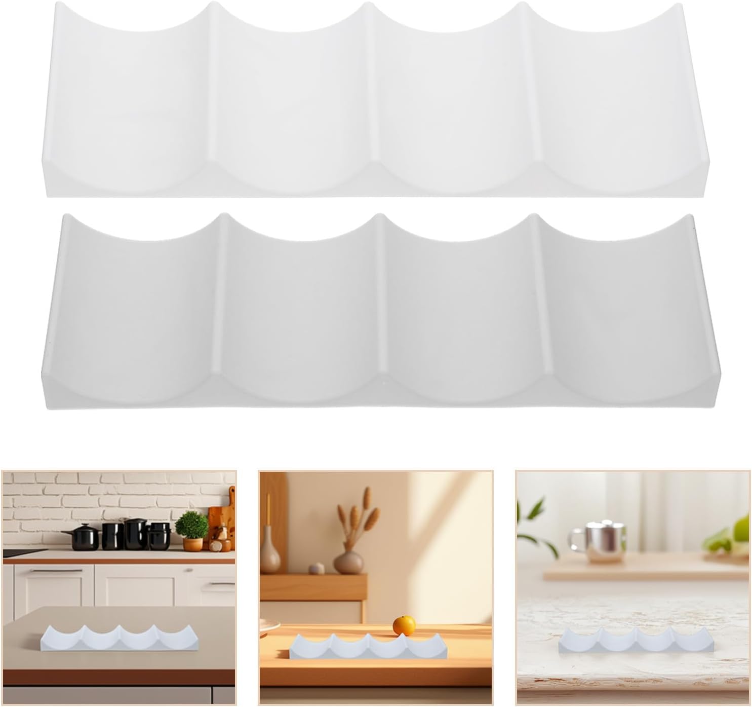 POPETPOP 2pcs Wine Bottle Holder for Refrigerator and Cabinet, Space Saving Drink Organizer with Easy Installation, Stylish Pp Material Rack for Kitchen, Pantry, and Fridge Storage