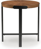 GTU Furniture Casual Acacia Wood Square 3-Piece Coffee Table Set, Cocktail Table with 2 Matching End Tables, Brown Finish for Living Room