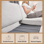 GORILLA GRIP Couch Cushion Support Board for Sagging Sofas, 24x70 Gray | Heavy Duty Slip Resistant Thick Boards Add Strong Seat Supports for Couch, Replacement Stuffing Firmer Couches Accessories