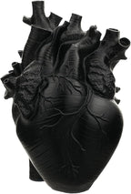 Heart Shaped Resin Vase - Anatomical Human Heart Flower Pot Planter, Nordic Modern Desktop Decor for Farmhouse Living Room, Bedroom, Valentine's Day Gift Home Decoration