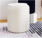 Modern White Paper Stool Foldable - 11 inch Heigh - Compact, Sturdy & Portable Honeycomb Structure Low Stool Chair for Fitting Room, Exhibition Halls, Shopping Malls, Office