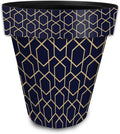 Briarwood Lane Blue Geometric Large Planter