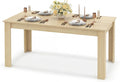 GOFLAME Dining Table for 4-6 People, 63” Modern Kitchen Table with L-Shaped Legs, 330 lbs Weight Capacity, Large Wooden Rectangular Dinner Table for Dining Room, Living Room (Natural)