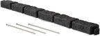 Beuta Landscape Edging | Garden Edging Border | Faux Stone Bricks for Lawn Edging, Flower beds, Pathways & Yard Edging– 1 Pack | Each Section Has 6 Bricks 48" L x 4" W x 2.25" H | 3 Spikes |Charcoal