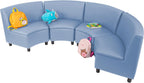 FDP Kid Comfort Collective Modular Wedge Chairs, 4-Pack - Powder Blue