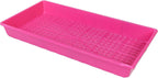 SUNPACK 10" x 20" Heavy Duty Mesh Plastic Seed Starting Tray, Magenta, 2.3" (Pack of 10) - Ensures Water Drainage and Aeration, Perfect for Greenhouses or Indoor Gardening