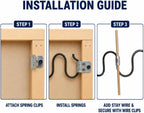 25 Inch Couch Spring Repair Kit for Sagging Sofa Cushions, Includes Springs, Stay Wire, Clips and Screws (25" 4-Pack Spring Kit)