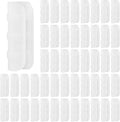 80PCS 1 inch Greenhouse Clips White Greenhouse Clamps Black Plastic Clamps Garden Buildings Tube Clips for PVC Pipe Greenhouse Films, Sunshade Nets, Shelters, Farming, Gardening