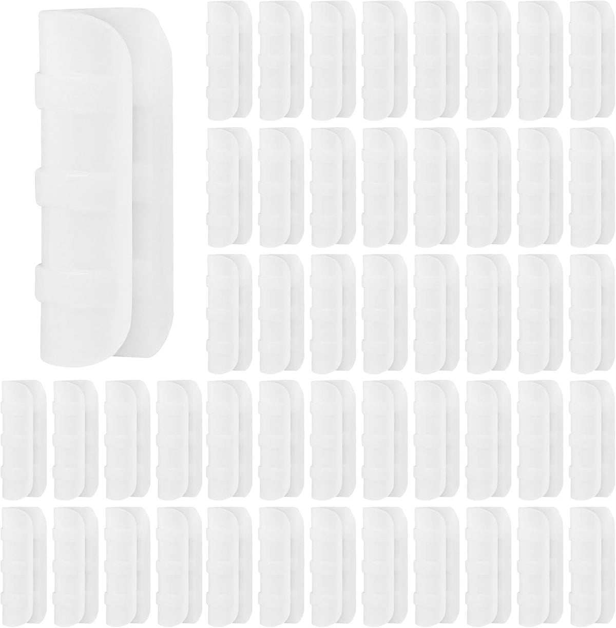 80PCS 1 inch Greenhouse Clips White Greenhouse Clamps Black Plastic Clamps Garden Buildings Tube Clips for PVC Pipe Greenhouse Films, Sunshade Nets, Shelters, Farming, Gardening