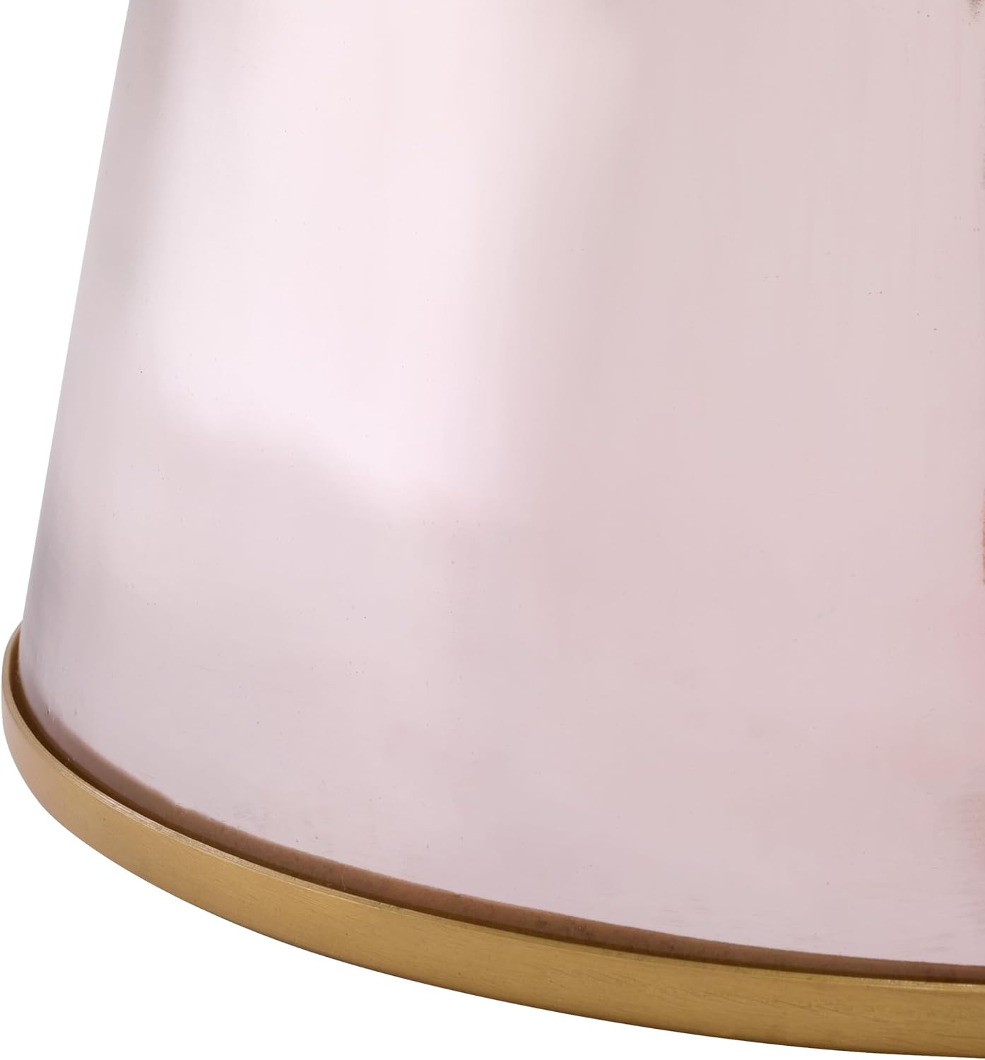 SAFAVIEH Home Collection - Guido Side Table, White Marble Top & Pink Base, Modern Accent Table, Fully Assembled (ACC3215B)