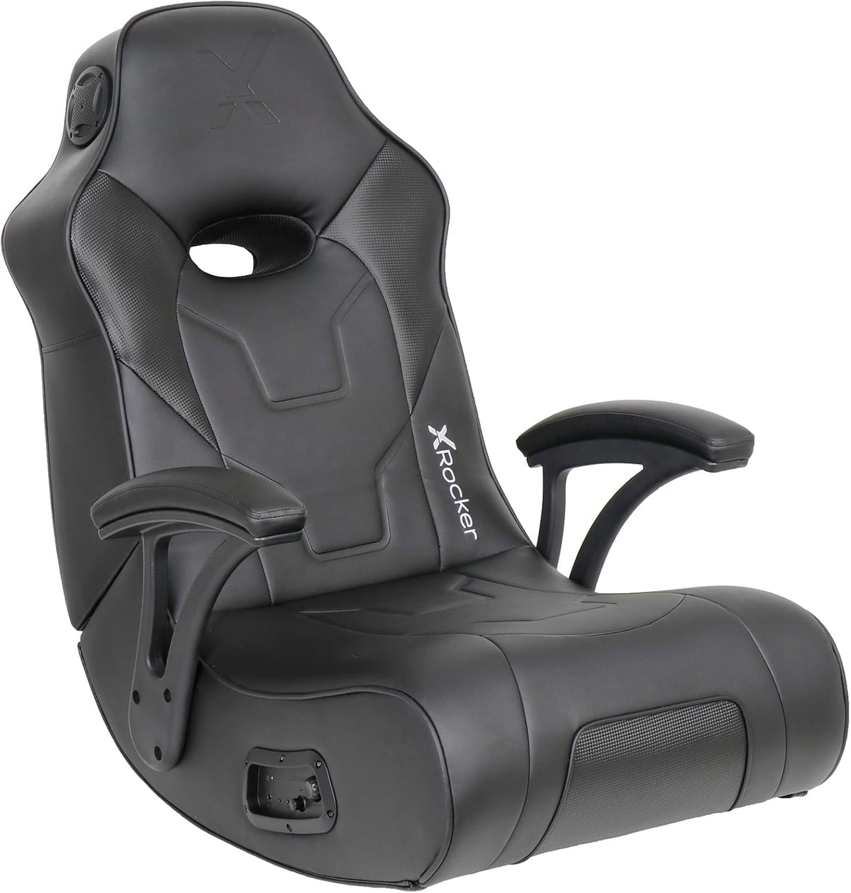 X Rocker Video Gaming Floor Rocker Chair, Built-in Audio, College Dorm Essentials for Guys and Girls, Bedroom, Foldable, Gifts for Gamers