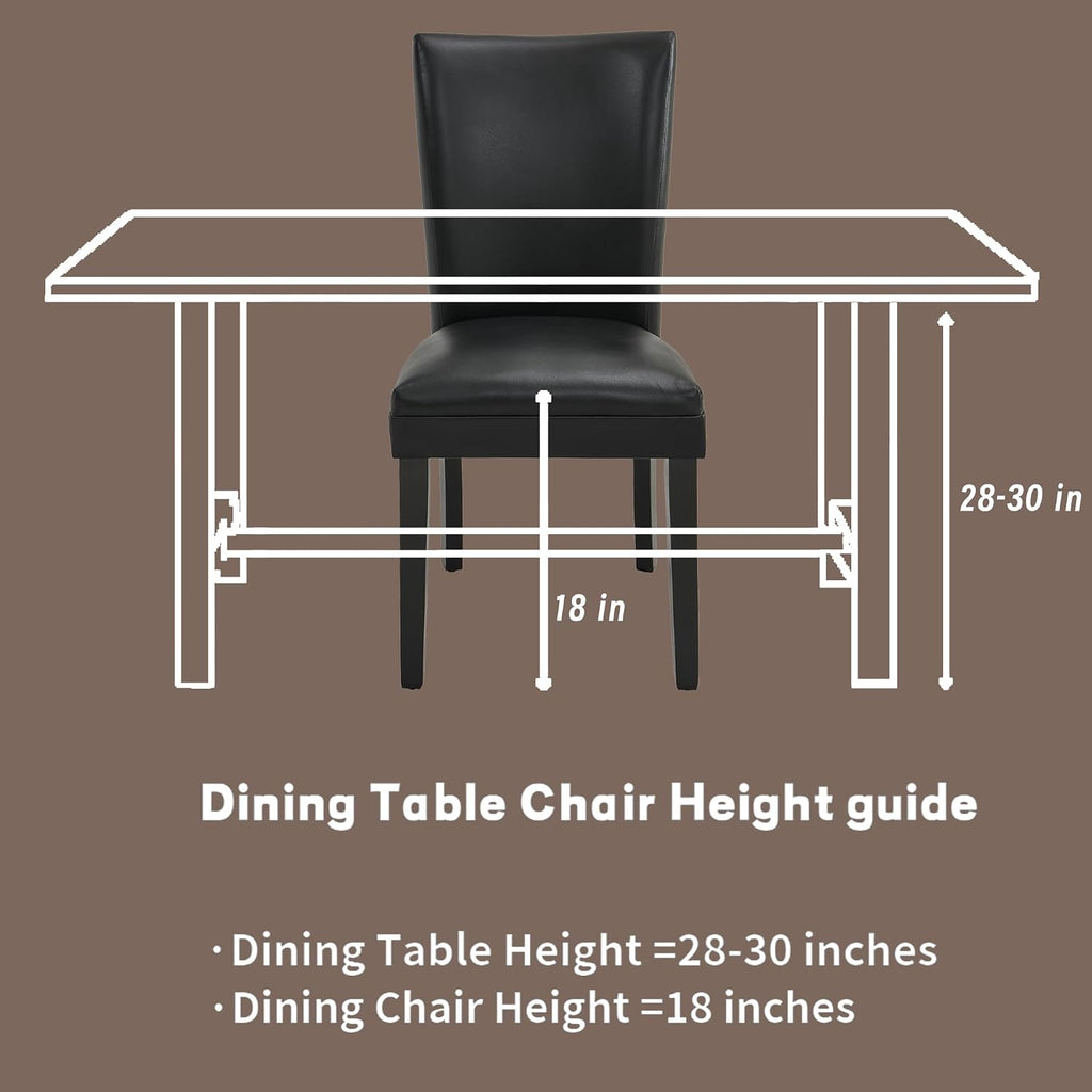 Parsons Solid Wood Dining Chairs Set of 6 with UP High Back, Kitchen Chairs with Upholstered Seat, Holds Up to 300 Lbs,Accent Chairs Easy Assembly, Light Blue CY1331HL
