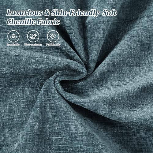 Hanherry Loveseat Sofa, 62.6" Small Couch for Living Room, Comfy Chenille Fabric Love Seat for Bedroom with Throw Pillow,Removable Cushion Cover,Couches for Small Space,Apartment,Dorm