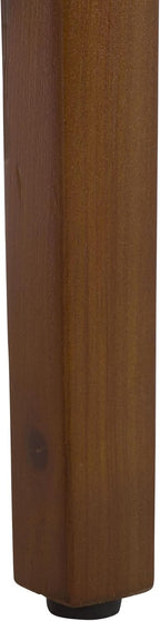SAFAVIEH Home Collection - Rakoma Round End Table, Walnut Brown Accent Side Table with Woven Shelf (ACC2313A)