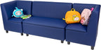 FDP Kid Comfort Collective Modular Corner Chairs with Sofa, 3-Piece Set - Navy