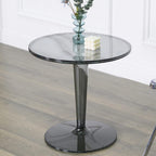 Mesa Auxiliar Round Acrylic Side Table w/Removable Tabletop Contemporary Small Accent End Table Easy to Clean for Home Bedroom Office Sofa