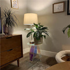 Acrylic End Table, Colorful Coffee Table, Modern Nightstand for Living Room, Bedroom