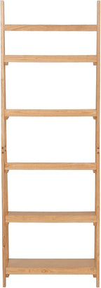 Linon Melissa Natural Wooden Five Shelf Ladder Bookcase